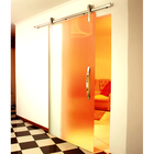 Kit Porta de Correr de Vidro 50kg 4m Aço Inox 304 Escovado