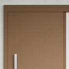 Kit Correr com Batente de 12 a 19cm e Folha de Porta Lacca Touch Mocaccino Direito ou Esquerdo 2,10x0,72 Concrem Wood