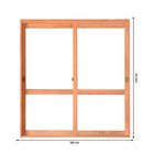 Kit Porta De Correr Madeira Pe621 Gold Natural 216cm X 150cm