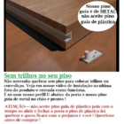 Kit Porta De Correr Roldana Aparente Trilho Inox Preto 3 Mt