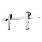 Kit Porta De Correr Silvana De 2,5m Em Aço Inox Polido