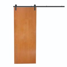 Kit Porta de Correr Verniz Lisa com Trilho Preto 70cm Larg X