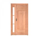 Kit Porta De Madeira 1 Vitrô Direita 213cmx110cmx12cm Pe27 Es