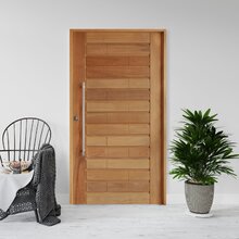 Kit Porta De Madeira 210x102cm Batente 14cm Fechadura 803 Rol