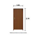 Kit Porta De Madeira 210x102cm Batente 14cm Fechadura Golf Ro