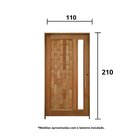 Kit Porta De Madeira 210x110cm Batente 14cm Fechadura 803 Rol