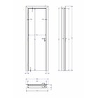 Kit Porta De Madeira 210x60cm Batente Ultra 11cm Lugano Premi