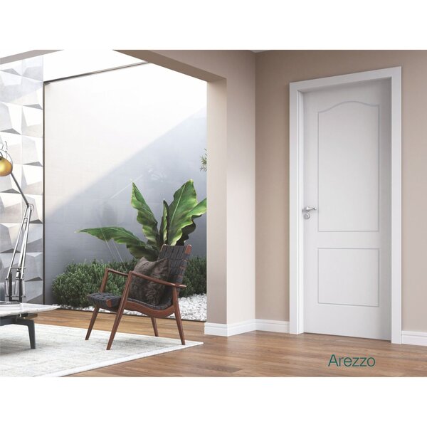 Kit Porta De Madeira 210x60cm Batente Ultra 15cm Arezzo Premi