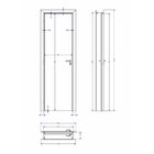 Kit Porta De Madeira 210x60cm Batente Ultra 15cm Arezzo Premi