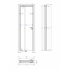Kit Porta De Madeira 210x60cm Batente Ultra 9cm Lisa Premium