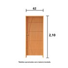 Kit Porta De Madeira 210x62cm Batente 11cm Fechadura Golf Bel