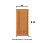 Kit Porta De Madeira 210x62cm Batente 11cm Fechadura Golf Bel