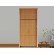 Kit Porta De Madeira 210x62cm Batente 11cm Fechadura Golf Bel