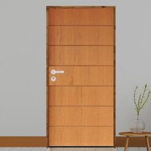 Kit Porta De Madeira 210x62cm Batente 11cm Fechadura Stilo Be