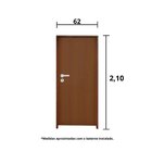 Kit Porta De Madeira 210x62cm Batente 11cm Fechadura Stilo Ro