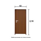 Kit Porta De Madeira 210x62cm Batente 11cm Fechadura Stilo Ro