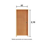 Kit Porta De Madeira 210x62cm Batente 14cm Fechadura Golf Bel