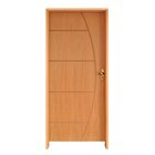 Kit Porta De Madeira 210x62cm Batente 14cm Fechadura Golf Bel