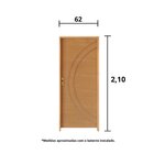 Kit Porta De Madeira 210x62cm Batente 14cm Fechadura Golf Con