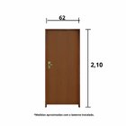 Kit Porta De Madeira 210x62cm Batente 14cm Fechadura Golf Rod