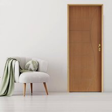 Kit Porta De Madeira 210x62cm Batente 14cm Fechadura Stilo Be