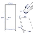 Kit Porta De Madeira 210x62cm Batente 14cm Lisa Primer Unipor