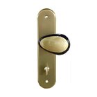 Kit Porta De Madeira 210x62cm Batente 9cm Fechadura Golf Roda