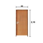 Kit Porta De Madeira 210x62cm Batente 9cm Fechadura Stilo Bel