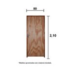 Kit Porta De Madeira 210x62cm Batente 9cm Fechadura Stilo Bel