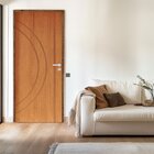 Kit Porta De Madeira 210x62cm Batente 9cm Fechadura Stilo Con