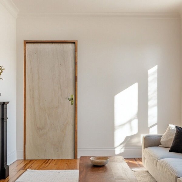 Kit Porta De Madeira 210x70cm Batente 11cm Fechadura Golf Rod