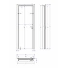 Kit Porta De Madeira 210x70cm Batente Ultra 11cm Arezzo Premi