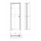 Kit Porta De Madeira 210x70cm Batente Ultra 11cm Novara Premi