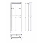 Kit Porta De Madeira 210x70cm Batente Ultra 13cm Lugano Premi