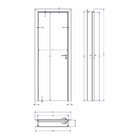 Kit Porta De Madeira 210x70cm Batente Ultra 15cm Arezzo Premi