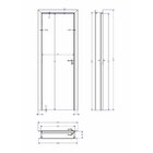 Kit Porta De Madeira 210x70cm Batente Ultra 15cm Lisa Premium