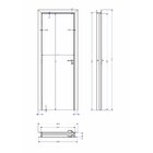 Kit Porta De Madeira 210x70cm Batente Ultra 9cm Rocca Premium