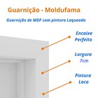Kit Porta De Madeira 210x70cm Lisa Laqueada Direita Moldufama