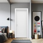 Kit Porta De Madeira 210x70cm Lisa Laqueada Esquerda Moldufam