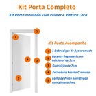 Kit Porta De Madeira 210x70cm Lisa Laqueada Esquerda Moldufam
