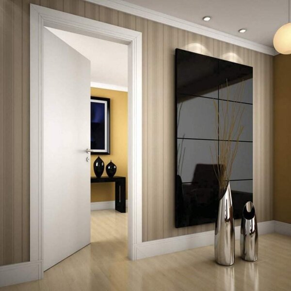 Kit Porta De Madeira 210x70cm Lisa Primer Direita Moldufama B