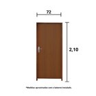 Kit Porta De Madeira 210x72cm Batente 11cm Fechadura Alavanca