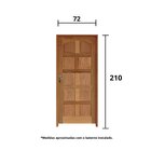 Kit Porta De Madeira 210x72cm Batente 11cm Fechadura Golf Rod