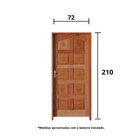 Kit Porta De Madeira 210x72cm Batente 11cm Fechadura Golf Rod