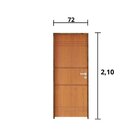Kit Porta De Madeira 210x72cm Batente 11cm Fechadura Stilo Be
