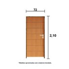 Kit Porta De Madeira 210x72cm Batente 11cm Fechadura Stilo Be