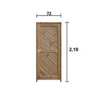 Kit Porta De Madeira 210x72cm Batente 11cm Fechadura Stilo Ro