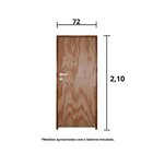 Kit Porta De Madeira 210x72cm Batente 11cm Fechadura Stilo Ro