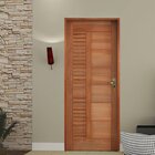 Kit Porta De Madeira 210x72cm Batente 14cm Fechadura Externa