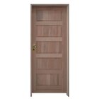 Kit Porta De Madeira 210x72cm Batente 14cm Fechadura Externa